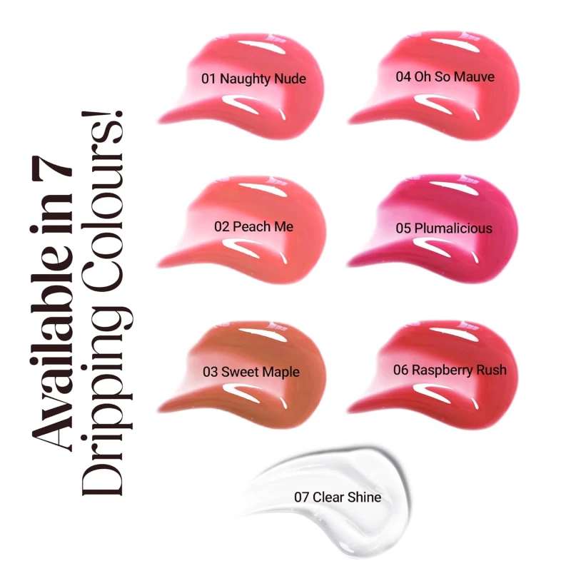 Hilary Rhoda Glass Glow Lip Gloss | Nourishing & Hydrating Lip Gloss | Sheer Coverage | High Shine | Juicy & Plump Lips | Glides on Smoothly | 5ml (Peach Me - Shade 02) thumbnail 7